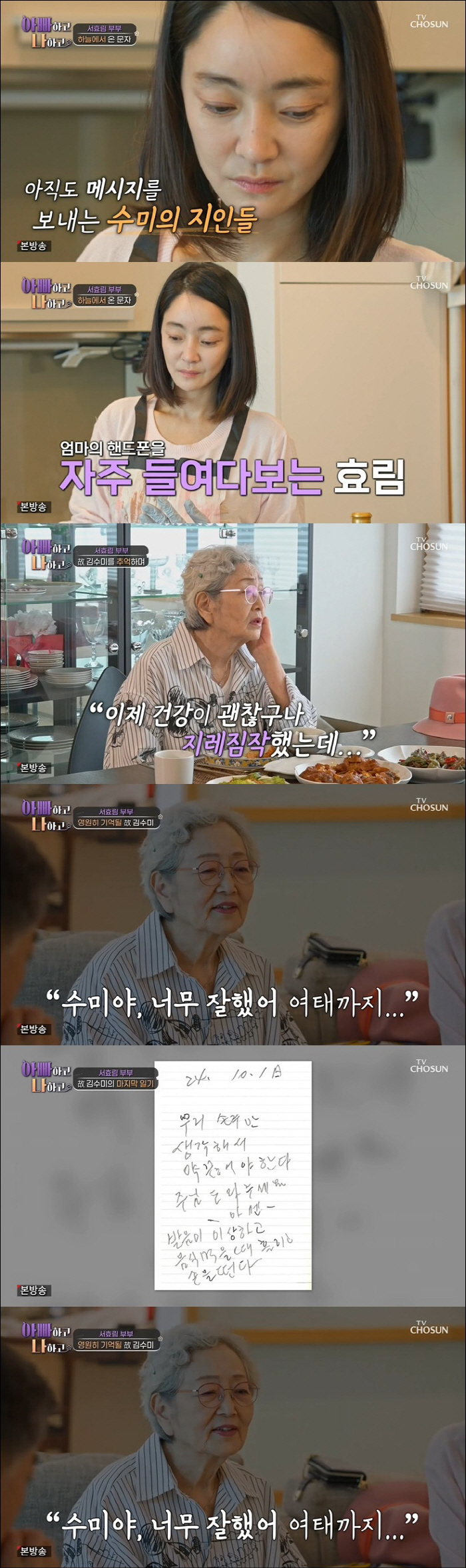 "어디야, 대답 좀 해줘" 김혜자, 故 김수미에 보낸 절절한 문자…서효림…