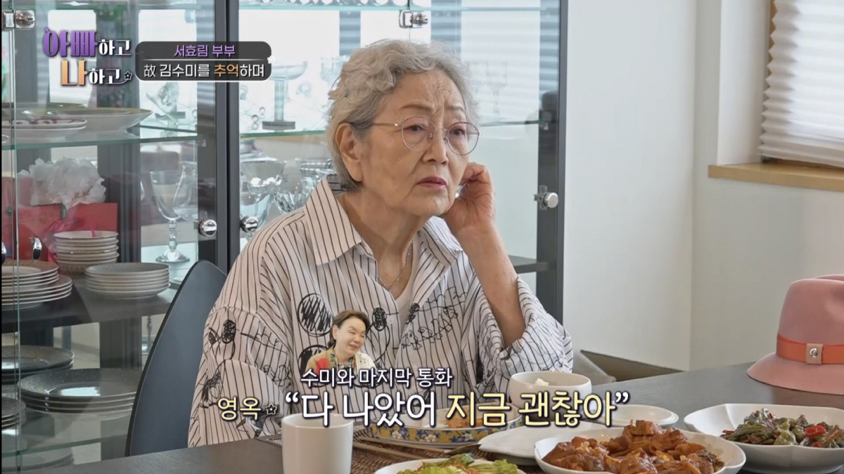 "수미야 보고 싶다"..시청자 울린 김혜자의 문자 메시지 "이담에 또 만…