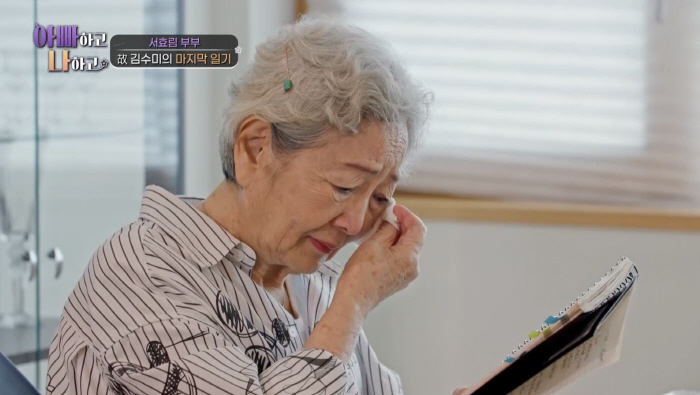"수미야 보고 싶다"..시청자 울린 김혜자의 문자 메시지 "이담에 또 만…