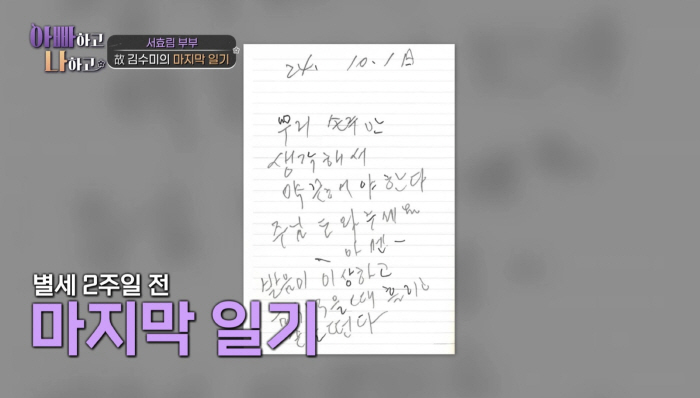 "수미야 보고 싶다"..시청자 울린 김혜자의 문자 메시지 "이담에 또 만…