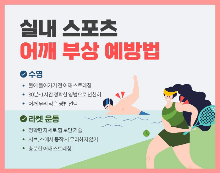 실내 스포츠 어깨 통증 주의, 힘찬병원 "부상 없이 즐기려면…"