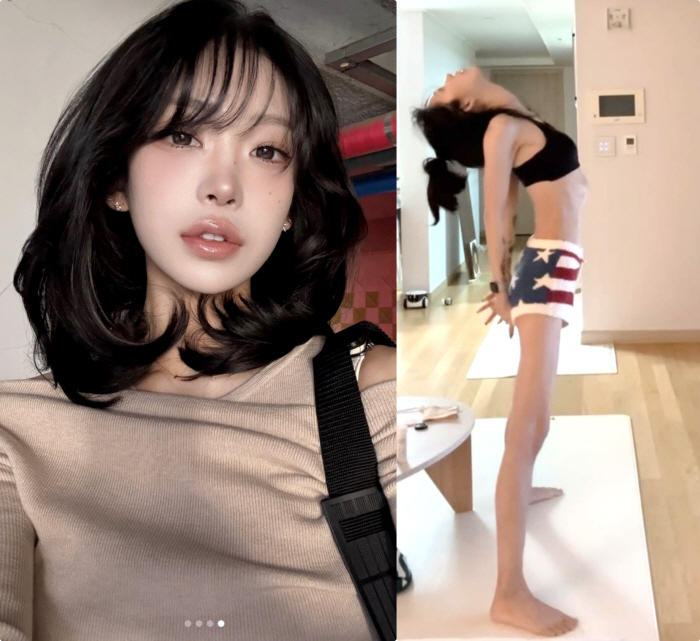 '170㎝·44㎏' 최준희, 깡마른 몸매에도 다이어트ing "가시같은 몸이 내 추구美"