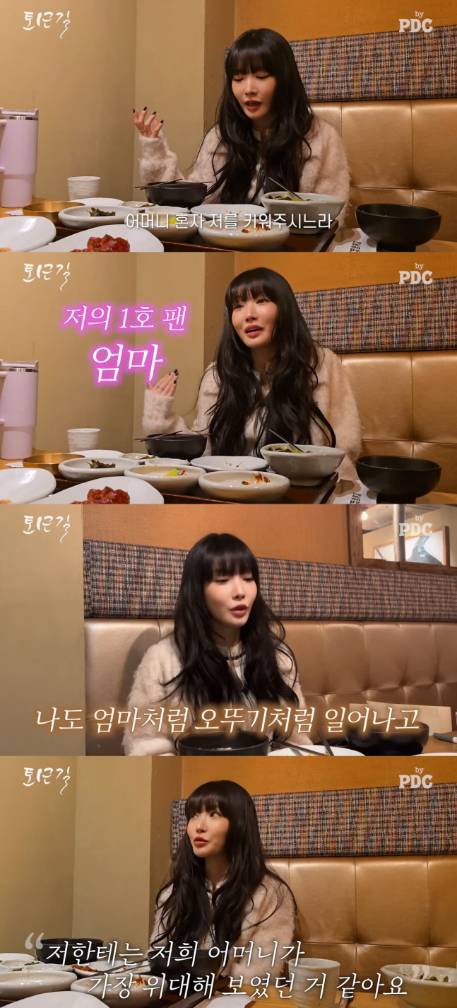 청하, 가정사 밝혔다 "홀로 키워준 母, 많이 아팠지만 오뚝이처럼 일어나…