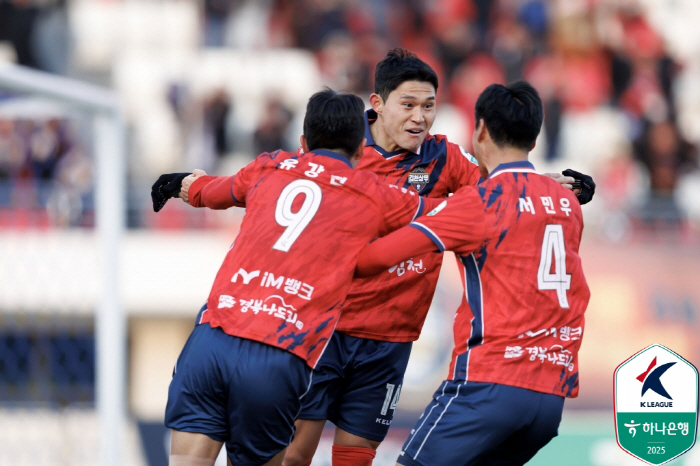 '국대 클라스' 이동경 결승골! 김천, 강원에 1-0 승리 '5경기 무패…