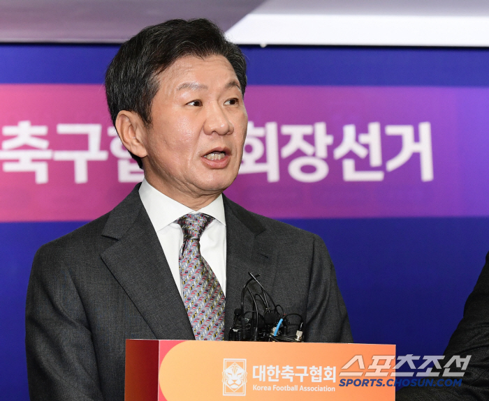 "국가대표 감독 선임 독자 결정" 대한체육회 인준 정몽규 회장, 수뇌부 인선 속도…4월 4일 대의원 총회, 밑그림 공개