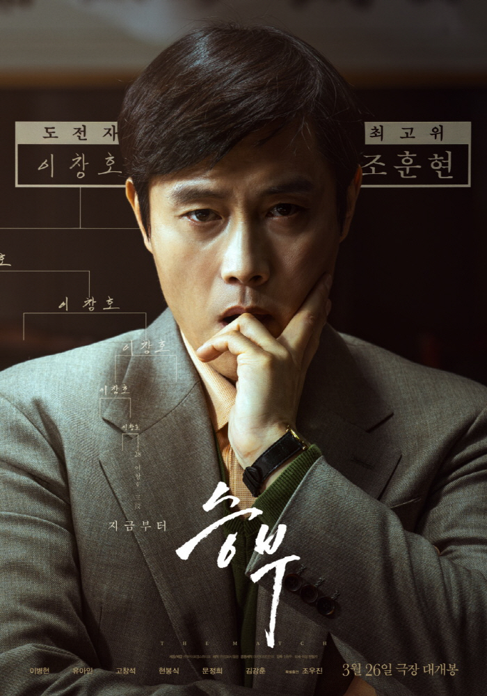 [공식] 이병헌 '승부' 첫 주 흥행 1위→70만 동원..'유아인 리스크' 속 100만 돌파 목전