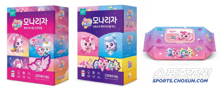 “티니핑 효과” 톡톡… 티슈부터 화장품까지 티니핑 컬래버 인기