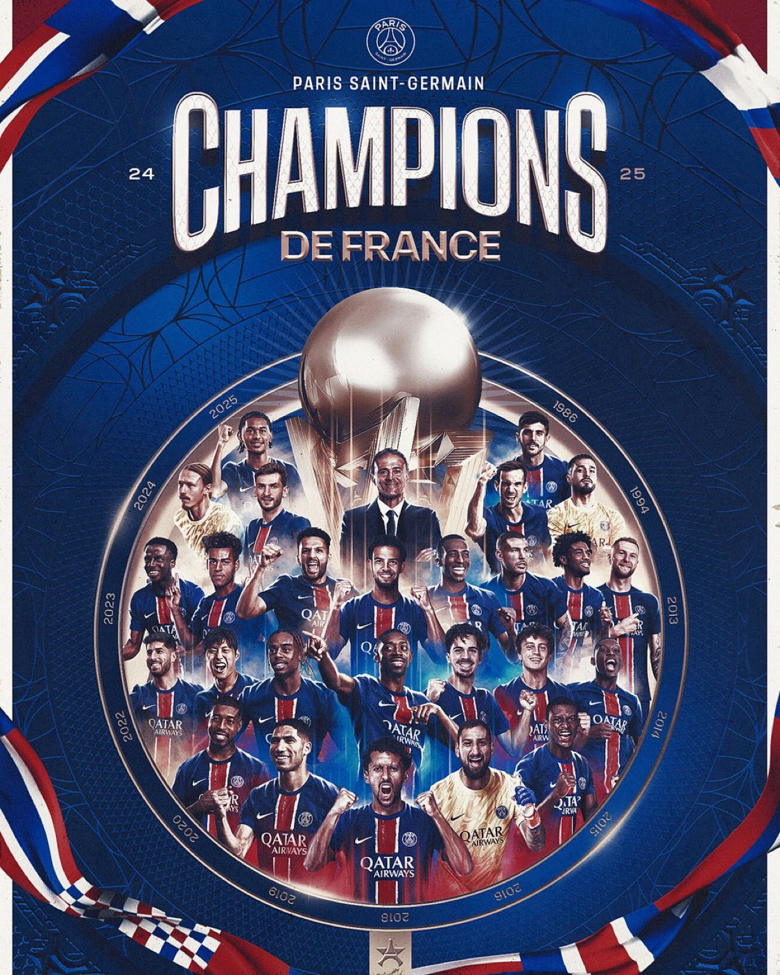 안경 쓴 "韓유럽파 1호 우승" 이강인, PSG 리그앙 우승 세리머니 참…