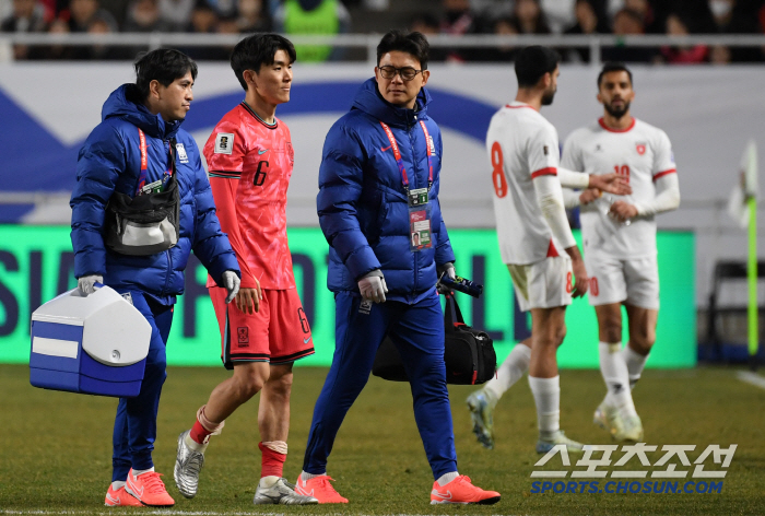 韓 축구 엔진 고장났다! '대체 불가' 한국 중원 핵심, 확실한 부상 O…
