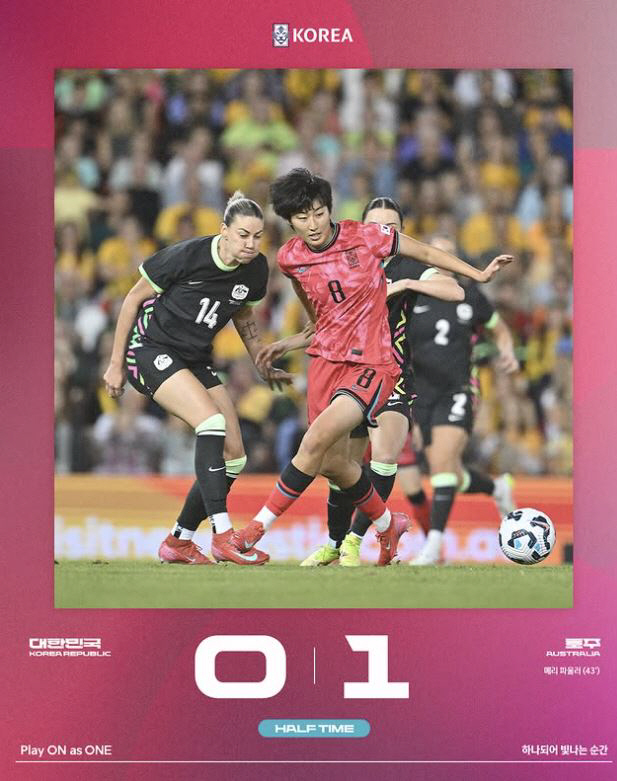 '악전고투'신상우호,호주에 0대2패...호주2연전 무득점 2연패