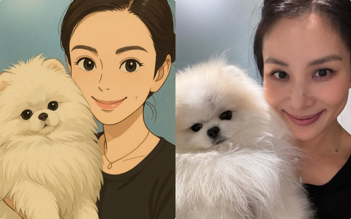 '장동건♥' 고소영, '지브리' 그림체까지 여신..여배우 중 제일 예쁘네