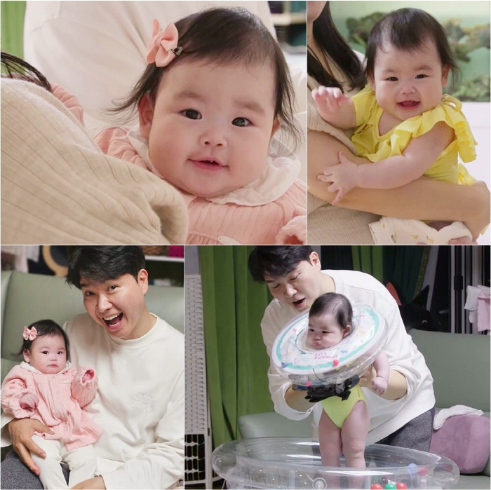 '박수홍 딸' 재이, 생후 150일인데 요정 비주얼…레몬색 수영복도 찰떡이네('슈돌')