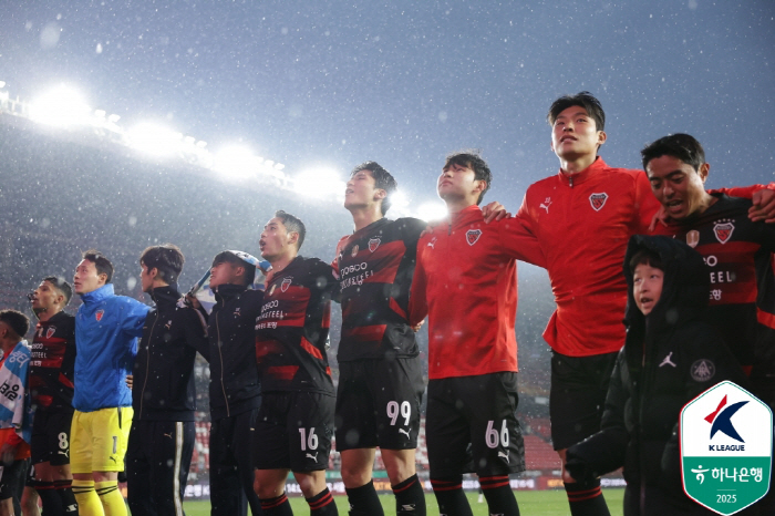 '6경기 무패 행진' 포항, 경기력까지 챙긴 단단한 상승세...조르지-주닝요까지 반등 예고