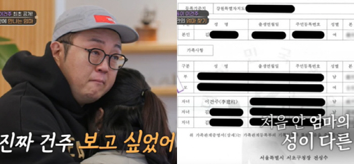 무속인 된 이건주, 44년만 친모 만나 충격 "재혼 후 자식 낳았어" (…