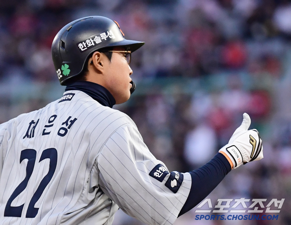 '캡틴' 드디어 넘겼다…채은성, 21G 출전만에 첫 홈런 폭발