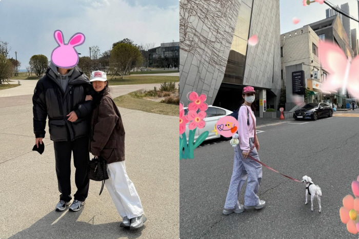 '현빈♥' 손예진, 얼굴 꽁꽁 가리고 봄산책.."꽃처럼 아름다운 날 보내길"