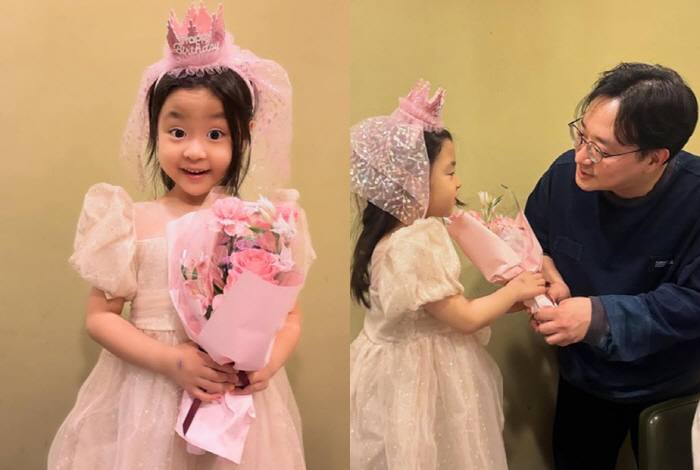 "벌써 이렇게 컸어?" 이윤지 둘째딸 생일..♥치과의사 남편의 감동 선물