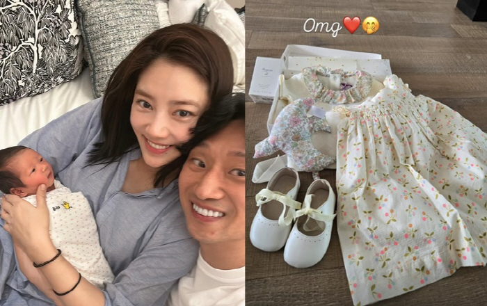손담비♥이규혁, 딸 낳고 경사 제대로 터졌다..선물만 산더미