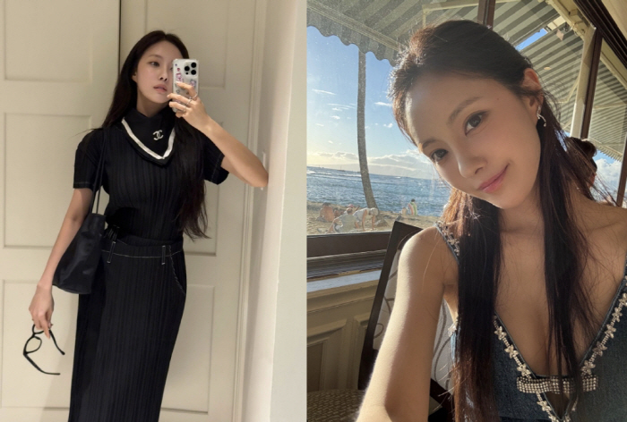 '79년생 금융맨♥' 효민, 온몸에 샤넬+명품 감고 호화 신혼여행..로맨틱한 저녁 데이트