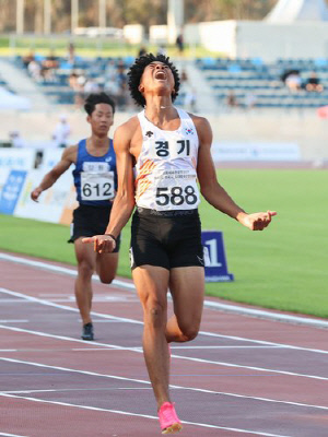 나마디 조엘진, 아시아선수권 선발전 남자 100ｍ 우승…10초41