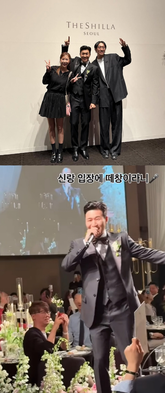 "신랑 입장에 떼창" 김종민 결혼식 현장..♥신부도 감동했을 듯