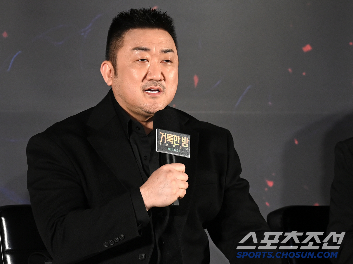 '거룩한 밤' 마동석 "오컬트 액션+다크 히어로물, 풍성한 재미 자신 있…