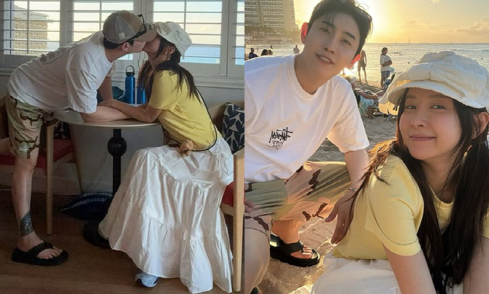 은가은♥박현호, 신행 첫날부터 달달..과감 입맞춤