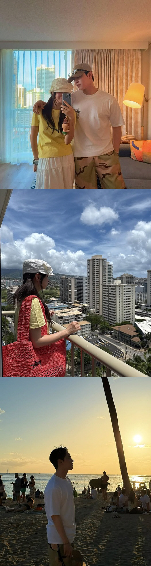 은가은♥박현호, 신행 첫날부터 달달..과감 입맞춤