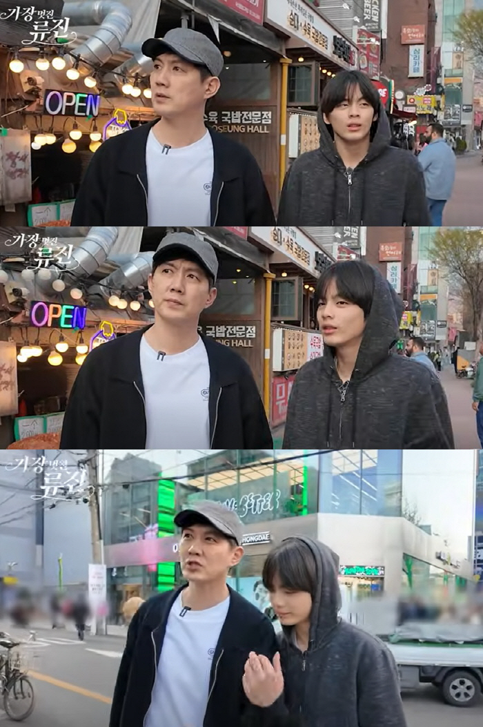 "연예인 2세 중 역대급"…류진 아들 찬호, 'BTS 뷔 닮은꼴' 반응 …