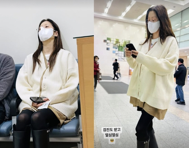 '수술 회복 중' 고현정, 병원 검진 중 찍힌 사진..앙상해진 팔다리지만…