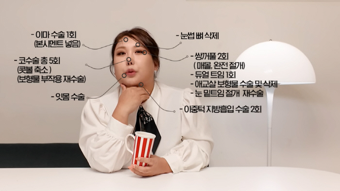 '성전환' 풍자, 얼굴 성형만 15회…"쌍꺼풀, 비뇨기과에서 했다"