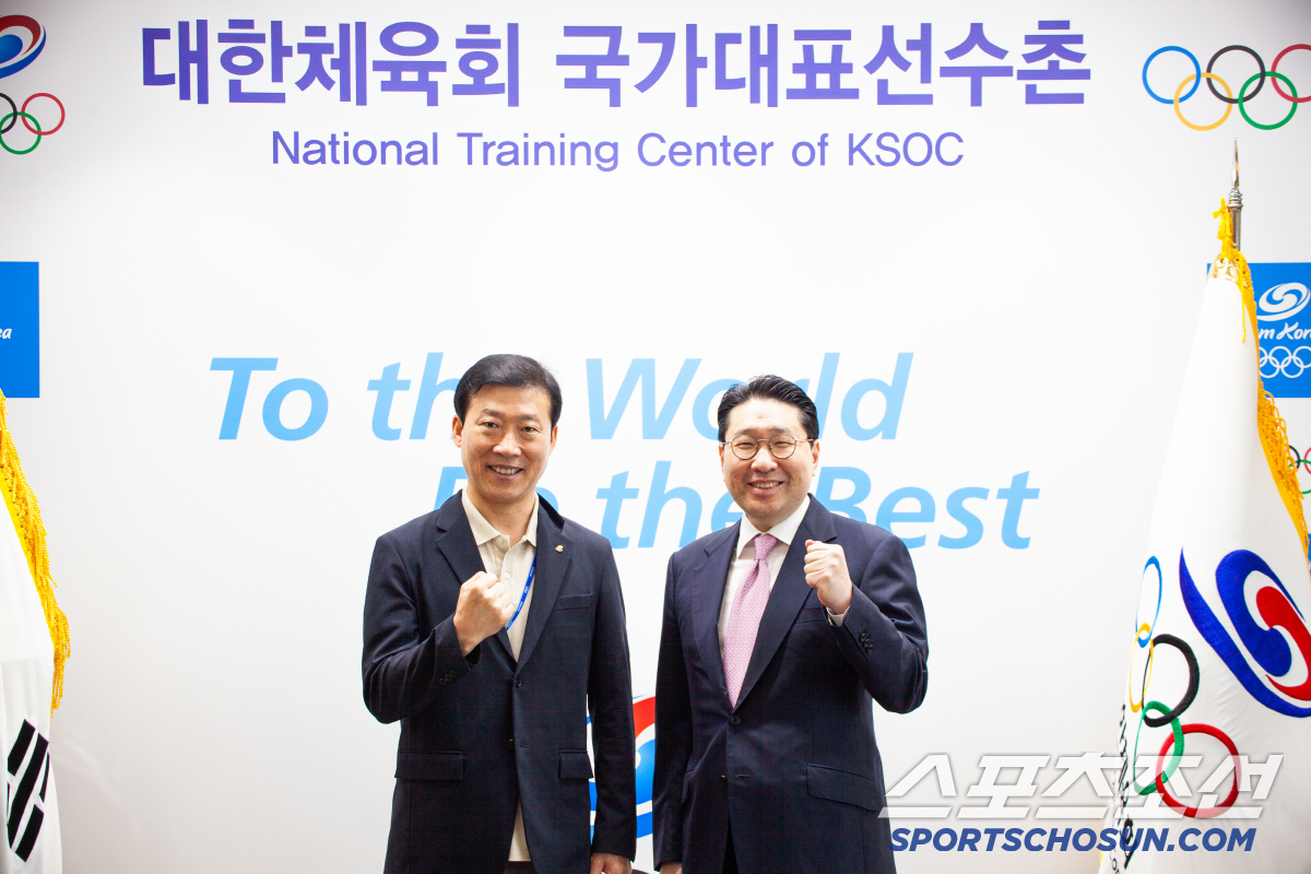 "韓체육X꿈나무 선수 위한 공감X협업" 이상현 사이클연맹 회장,김택수 선…