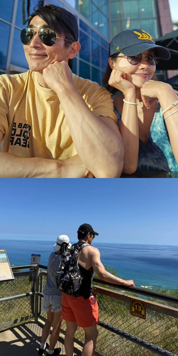 차인표♥신애라, 결혼 30주년 하와이 여행..20대 신혼부부인 줄