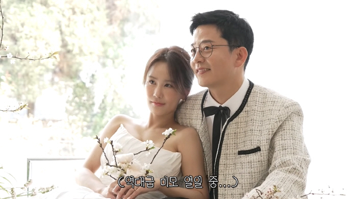 '김지민♥' 김준호, 위고비로 5kg 빼더니..웨딩화보서 잘생김 폭발