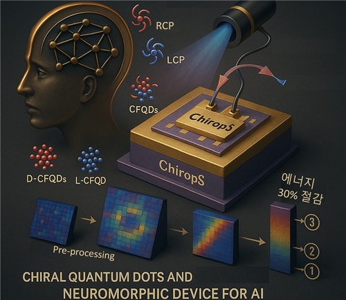 KAIST, 카이랄 자성 양자점 개발…고성능 AI에 활용