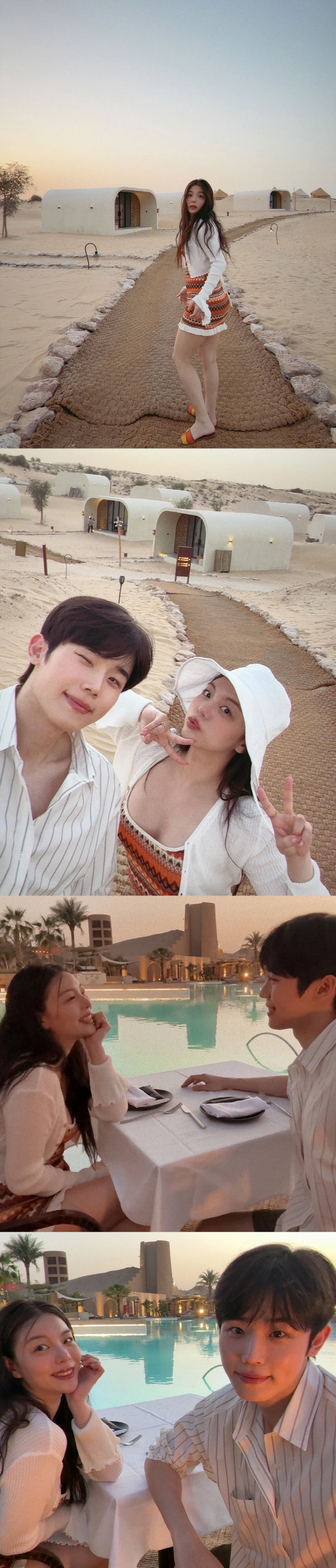 에일리♥최시훈, 두바이 럭셔리 신혼여행..사막 글램핑 "꿈같은 허니문"