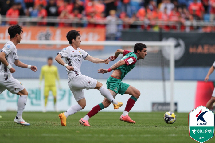 '주민규 결승골' 대전, '김경민 퇴장' 강원 1-0으로 제압 '3경기 …