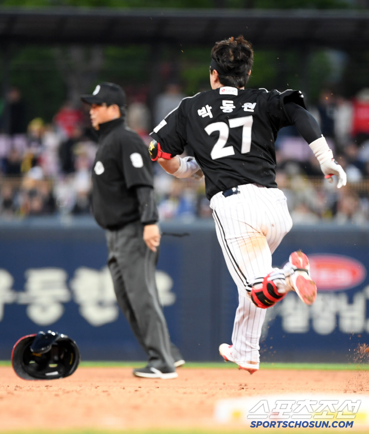 '박해민인 줄 알았네' 박동원이 또 달렸다...몸 던진 투혼에도 2번 연…