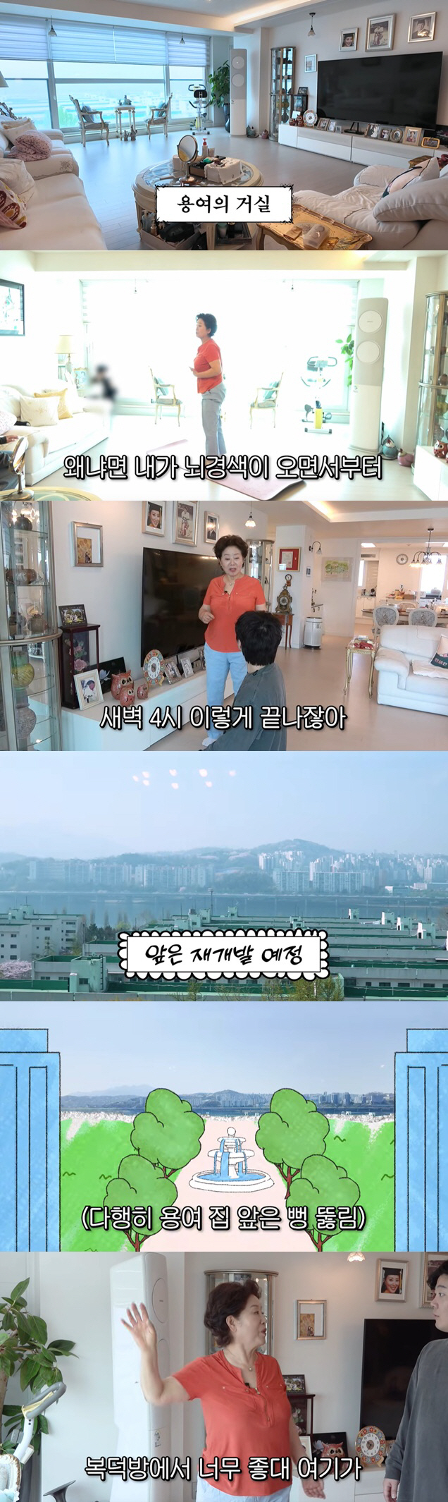 선우용여, 이촌동 아파트로 대박 "앞 재개발에 한강뷰는 평생"