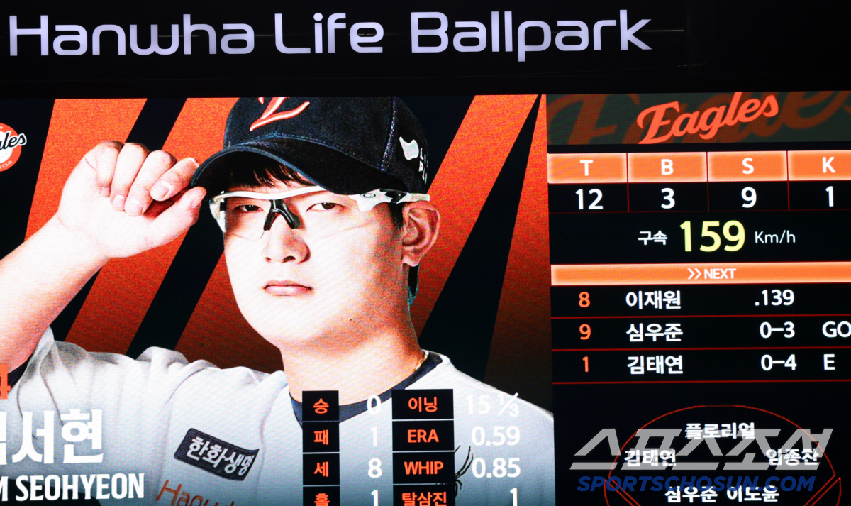 '최고 159㎞ 강속구로 KK 삼자범퇴' 공 15개면 충분했다. 리그 1…