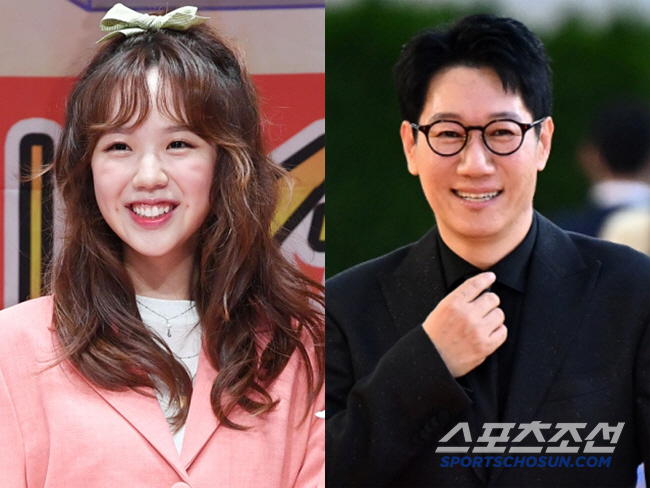 지예은, 지석진에 
