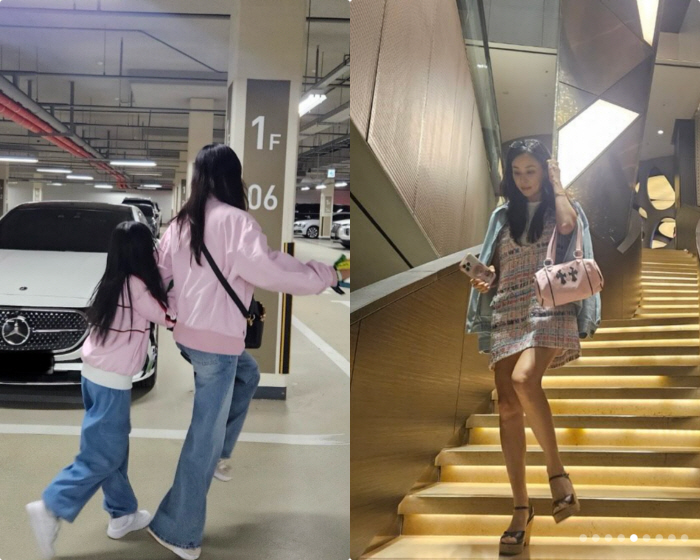'장동건♥' 고소영, 똑닮은 딸과 '어린이날' 데이트 "커플옷 입고, 행복해"