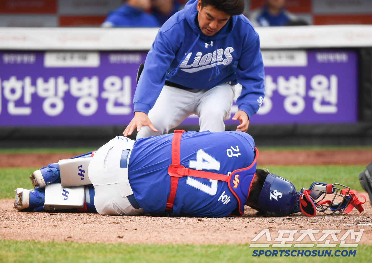 4연패 속 위기감 현실화 삼성, 구자욱 강민호 마저 땅에 쓰러졌다...게…