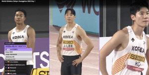 남자 400ｍ계주팀, 광저우 세계육상릴레이에서 한국新…38초56