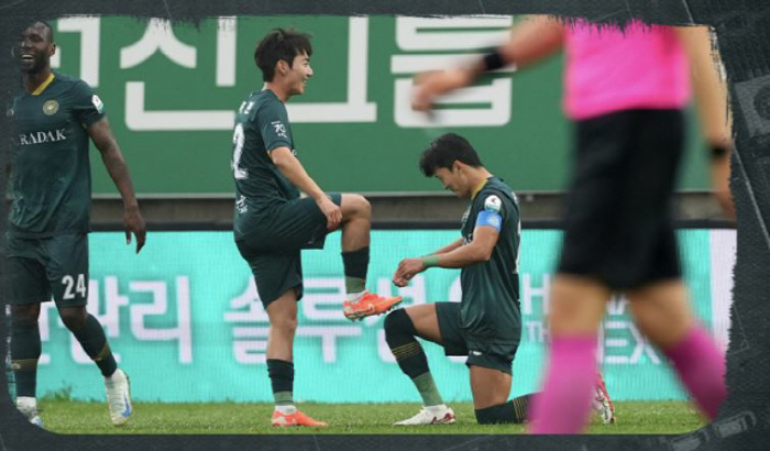"천지현 6분만에 프리킥 원더골 쾅!" 김포,화성에 1대0,안방 첫승! …