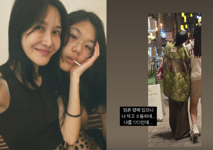 윤혜진 딸, 母 허리까지 올라온 긴 다리..‘181·170cm’ 부모 유전자 그대로 물려받아