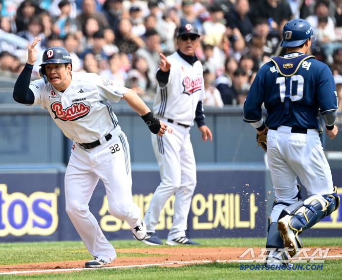 '실책 참사?' 0-4→11-5 대역전승, NC 6연승 질주 …두산 콜어…