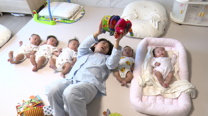 사공혜란, 국내 최초 자연임신 다섯 쌍둥이 출산 “딸둘 아들셋 모두 이란…