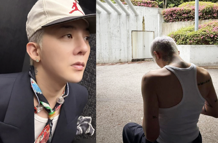 "본인등판" 지드래곤 ‘민소매 직각 어깨’ 실화냐..숨겨진 어깨깡패