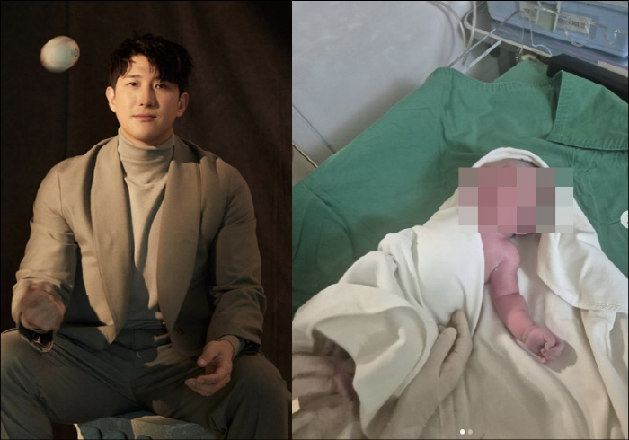 '지연과 이혼' 황재균, 아기 품에 안았다 "빨리 커서 야구하자"